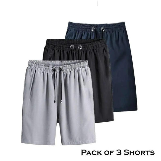 Men's Stretchable Shorts (3Pc)😎 🩳