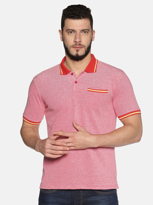 Urgear Cotton Solid Half Sleeves Mens Polo T-Shirt